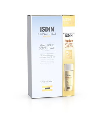 Isdin Hyaluronic Concentrate X 30ml - Intense Hydration, Skin Barrier, Plump Skin, Diminish Pores, Antioxidants.
