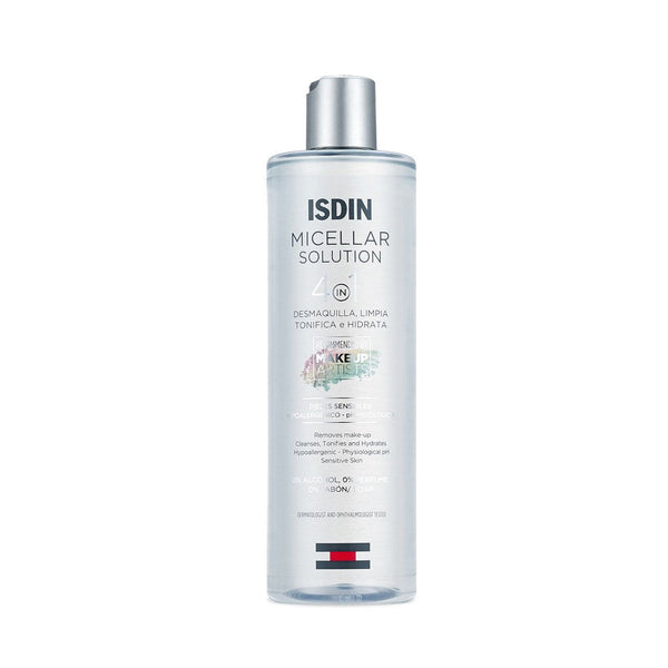 ISDIN Micellar Solution, Serum and Ureadin Fusion Cream (400Ml/13.52Fl Oz) for Gentle Cleansing - Hypoallergenic, Paraben-Free and Non-Comedogenic